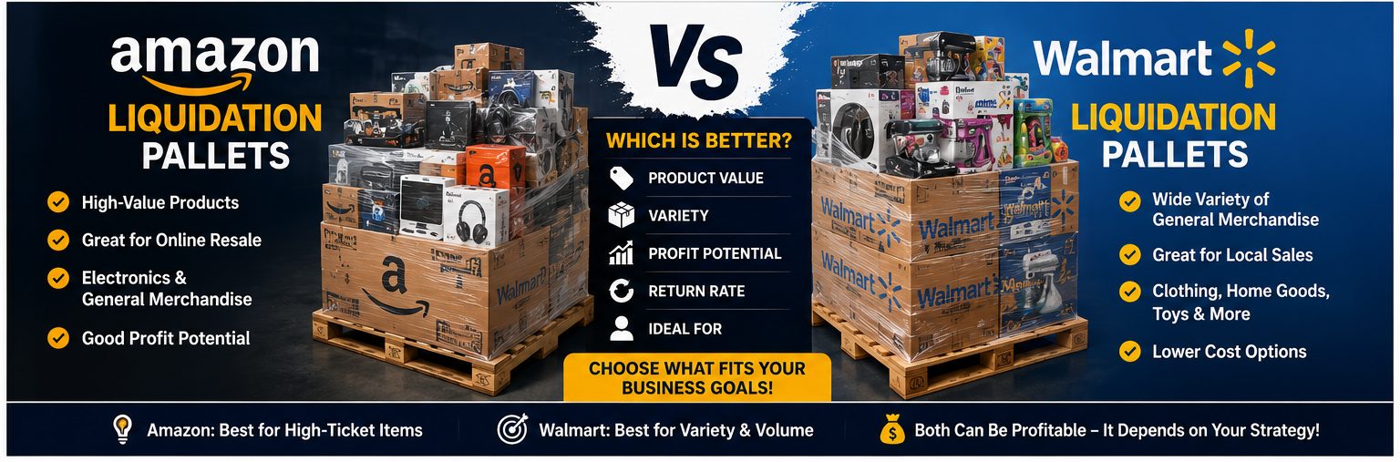Amazon vs Walmart Liquidation Pallets: Which Should You Buy?